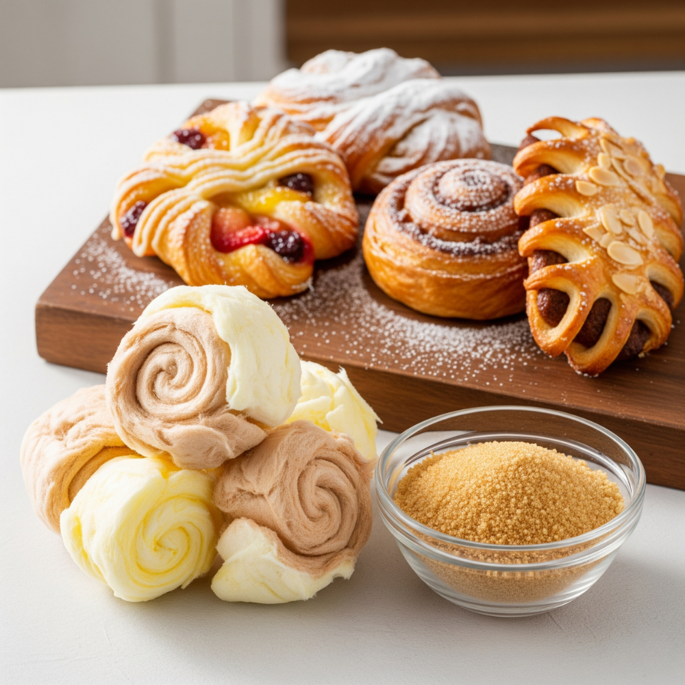 Danish Pastry Cotton Candy Floss Sugar