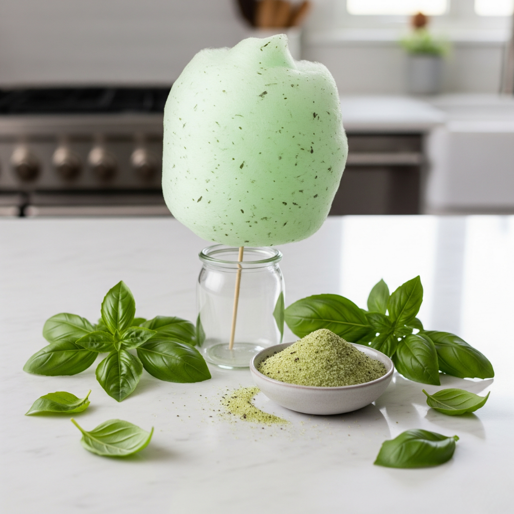 Basil Cotton Candy Floss Sugar