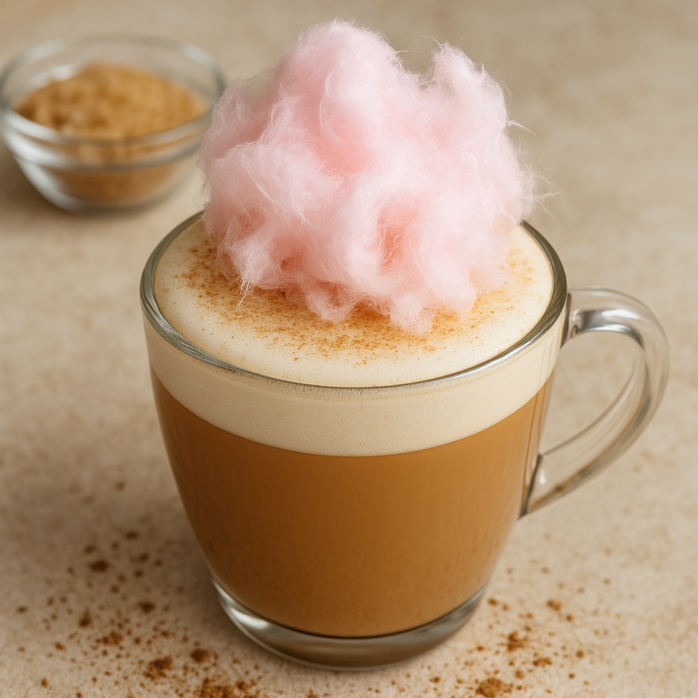 Organic Amaretto Cappuccino Cotton Candy Floss Sugar