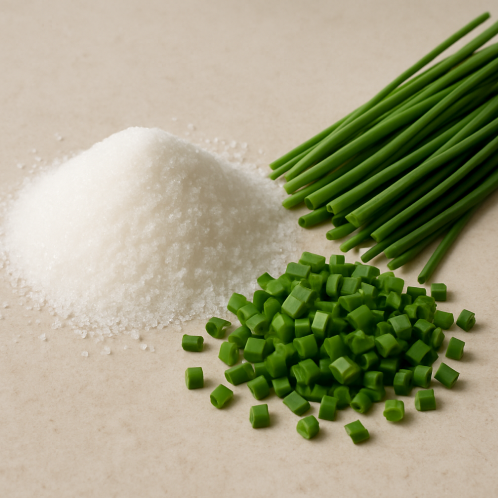 Organic Chives Cotton Candy Floss Sugar