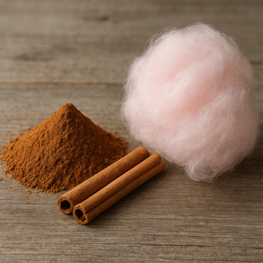Organic Sweet Cinnamon Cotton Candy Floss Sugar
