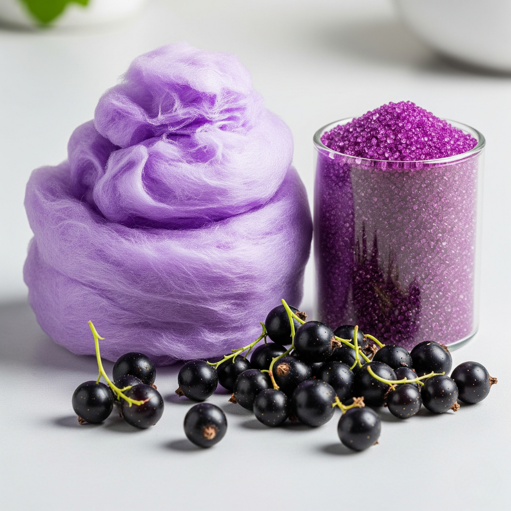 Black Currant Cotton Candy Floss Sugar
