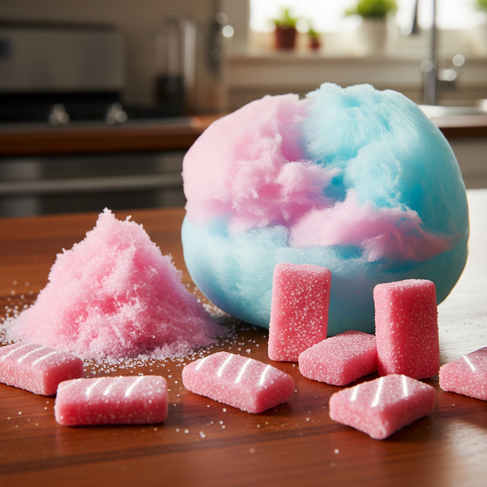 Bubble Gum Cotton Candy Floss Sugar (Without Color)