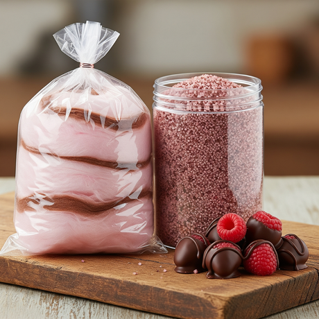 Chocolate Raspberry Cotton Candy Floss Sugar
