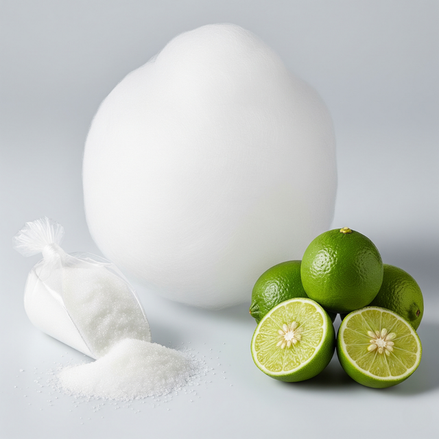 Key Lime Cotton Candy Floss Sugar (Without Color)