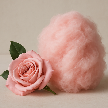 Rose Cotton Candy Floss Sugar