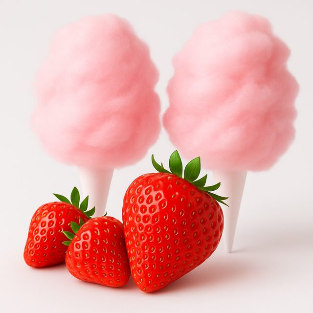 Organic Strawberry Cream Cotton Candy Floss Sugar