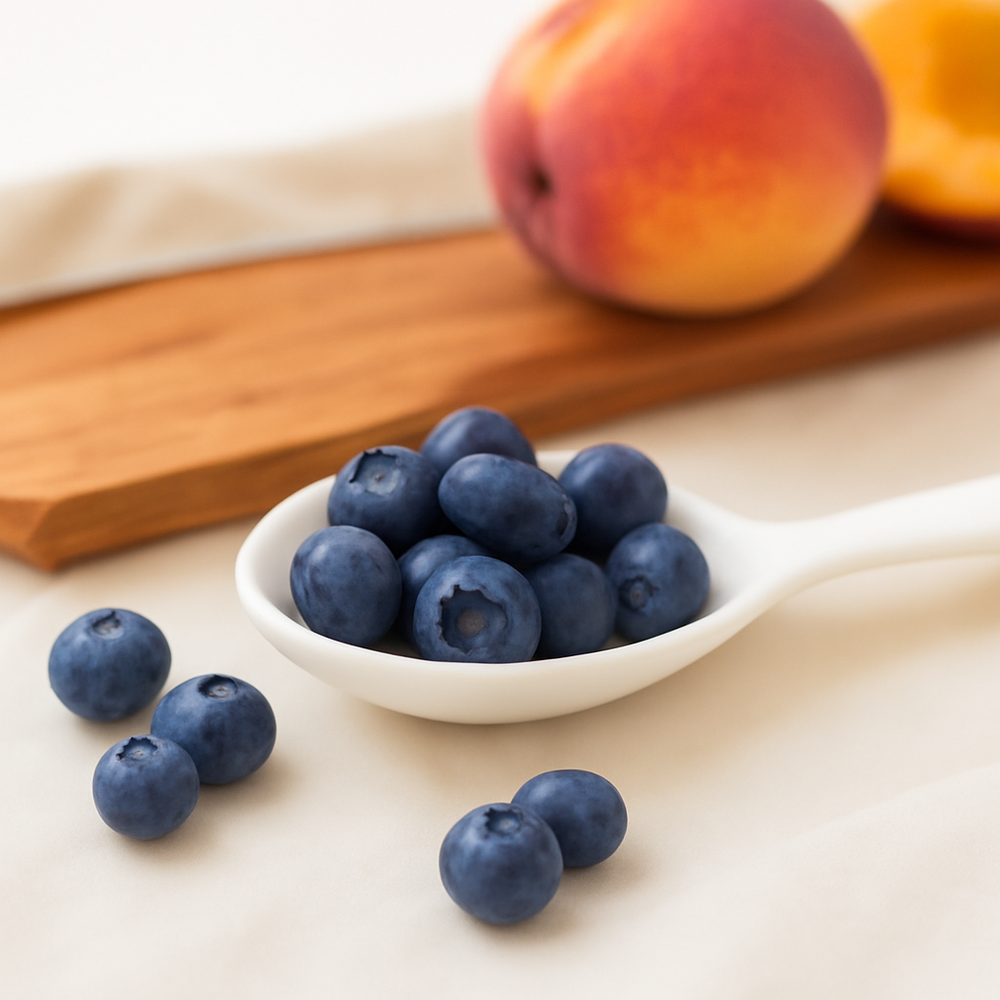 Organic Blueberry Topping and Variegate