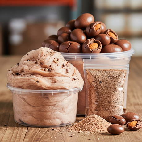 Chocolate Almond Cotton Candy Floss Sugar