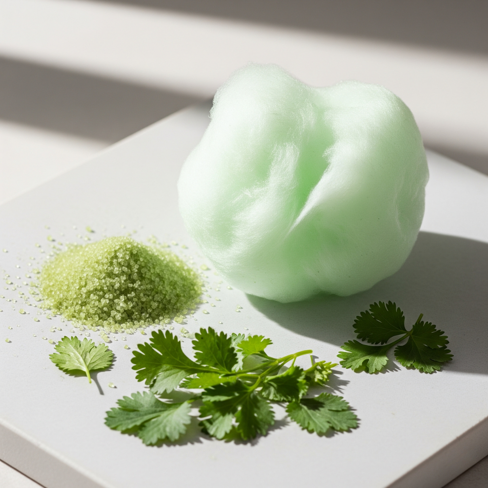 Coriander Cotton Candy Floss Sugar