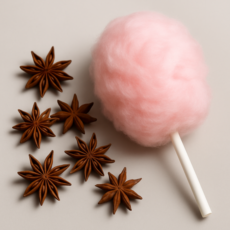Organic Star Anise Cotton Candy Floss Sugar