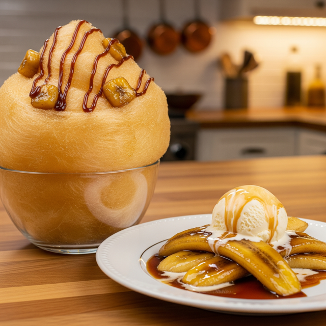 Banana Foster Cotton Candy Floss Sugar