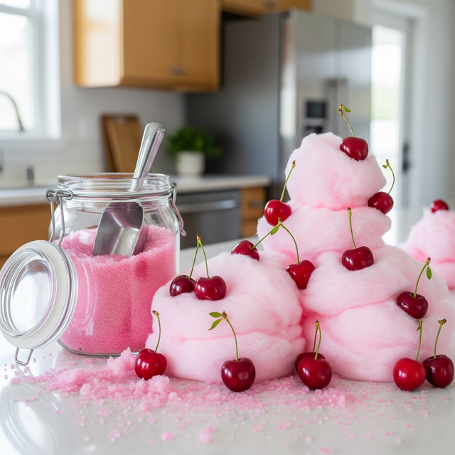 Bordeaux Cherry Cotton Candy Floss Sugar