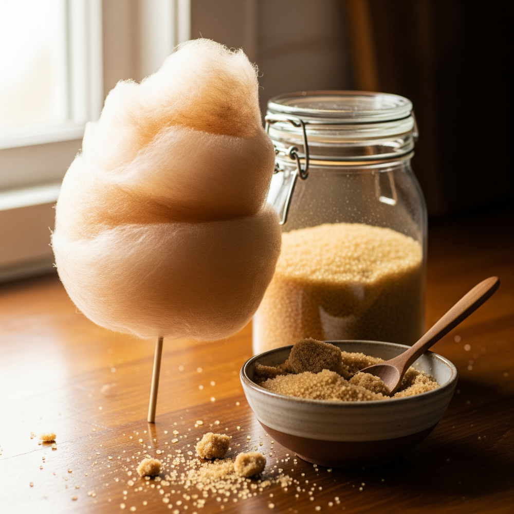 Brown Sugar Cotton Candy Floss Sugar