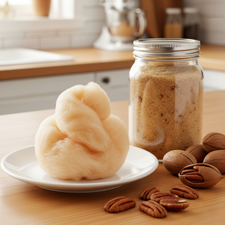 Butter Pecan Cotton Candy Floss Sugar