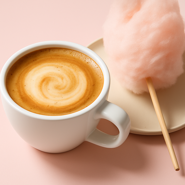 Organic Cappuccino Cotton Candy Floss Sugar