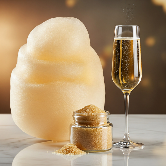 Champagne Cotton Candy Floss Sugar