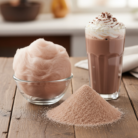 Chocolate Malt Cotton Candy Floss Sugar