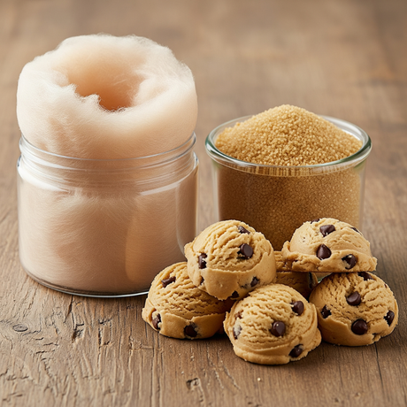 Cookie Dough Cotton Candy Floss Sugar