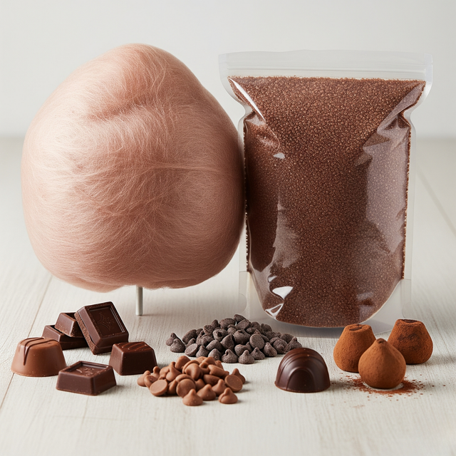 Chocolate Cotton Candy Floss Sugar, Organic