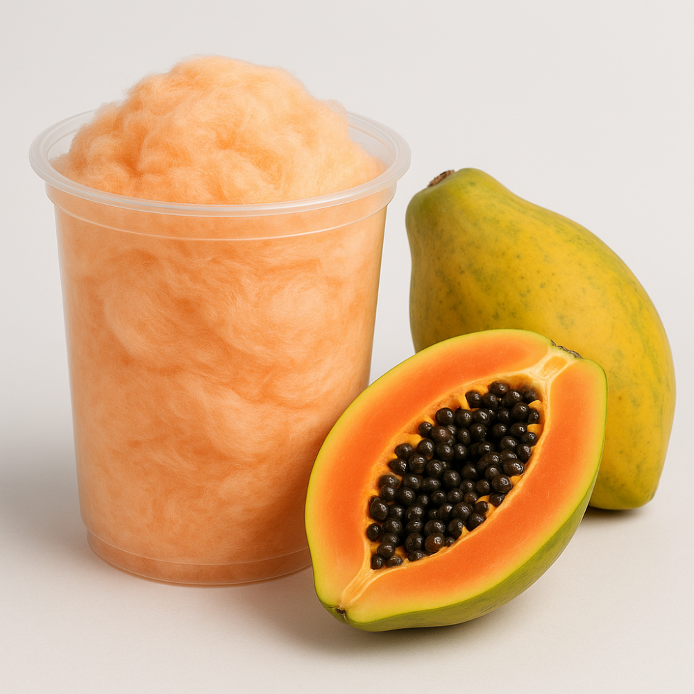 Papaya Cotton Candy Floss Sugar, Organic