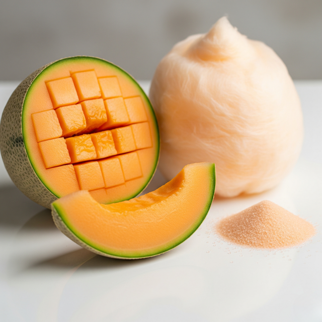Cantaloupe Cotton Candy Floss Sugar, Organic
