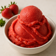 Organic Strawberry Flavored Sorbet Base, Kosher, Gluten Free, Vegan.