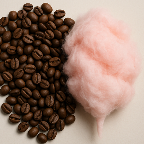 Organic Coffee Cotton Candy Floss Sugar