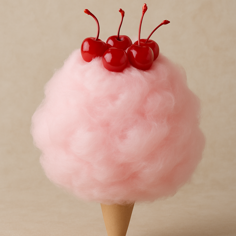 Organic Maraschino Cherry Cotton Candy Floss Sugar