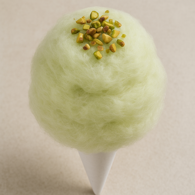 Organic Pistachio Cotton Candy Floss Sugar