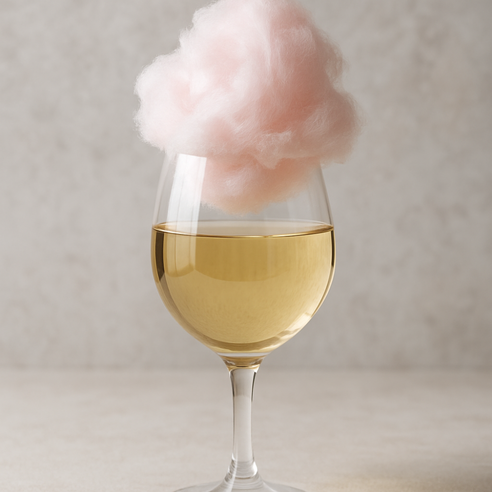 Organic White Wine Cotton Candy Floss Sugar