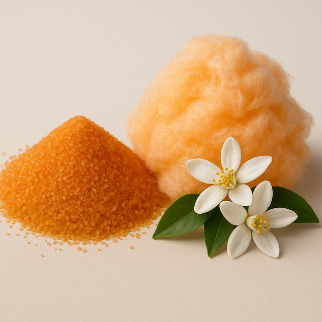 Orange Blossom Cotton Candy Floss Sugar, Organic