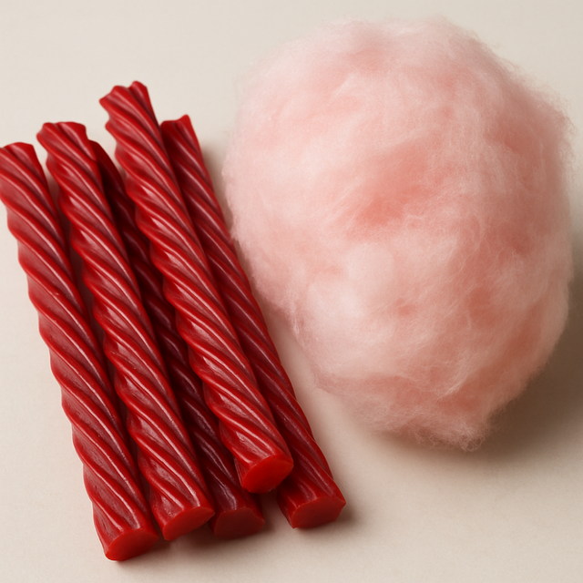 Organic Red Licorice Cotton Candy Floss Sugar