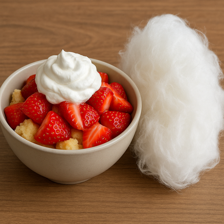 Organic Strawberry Shortcake Cotton Candy Floss Sugar