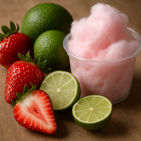 Organic Strawberry Lime Cotton Candy Floss Sugar